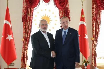 Cumhurbaşkanı Erdoğan Haniye  görüşmesi sona erdi