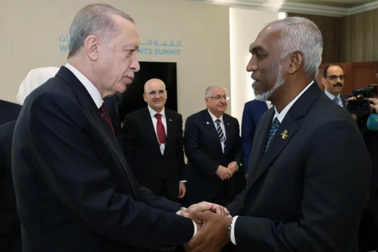 Cumhurbaşkanı Erdoğan, Muizzu ile görüştü