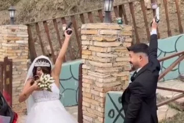 Düğünde havaya ateş açan damat yakalandı