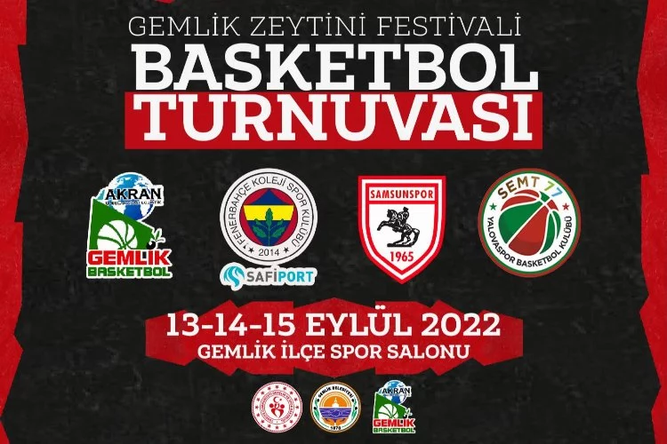 Gemlik Zeytinli Basketbol Turnuvası programı belli oldu