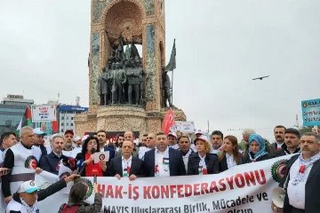HAK-İŞ Taksim'de