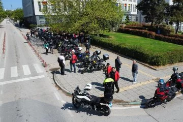 Motosikletliler Bursa'da, hemofili farkındalık için sürdü