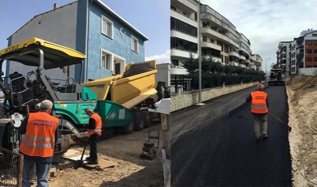 Osmangazi'de asfaltlama çalışmaları sürüyor