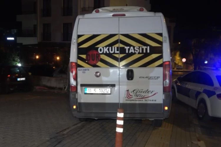 Servis aracını Balıkesir'de çaldı, Bursa'da bırakıp kaçtı